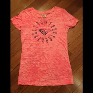 Hot Pink Roxy Short Sleeve T-shirt